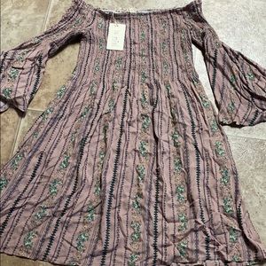 NWT. Off the shoulder boutique dress